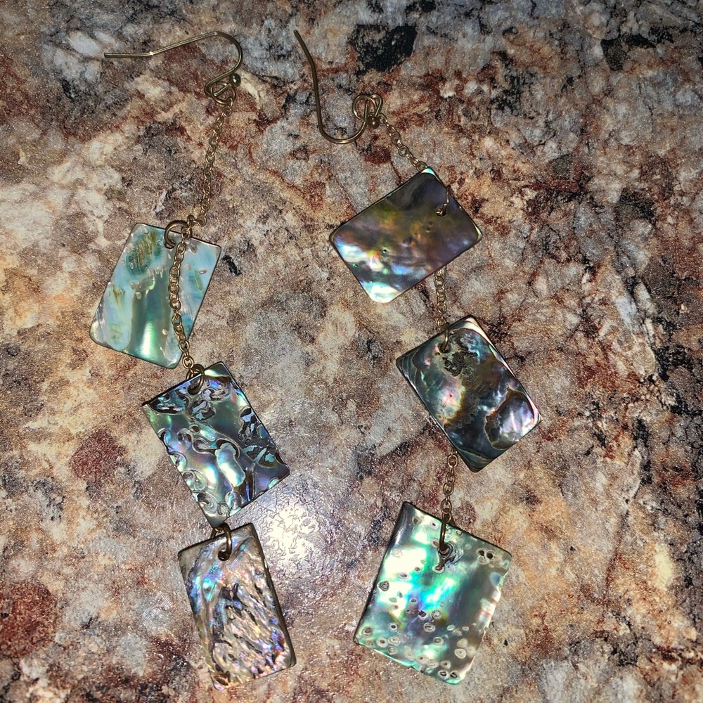 Abalone shell earrings